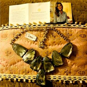 Kendra Scott Harlow Gold / Grey Illusion Rock Nevklace